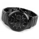 Emporio Armani Men's Renato Chronograph Watch Black Steel