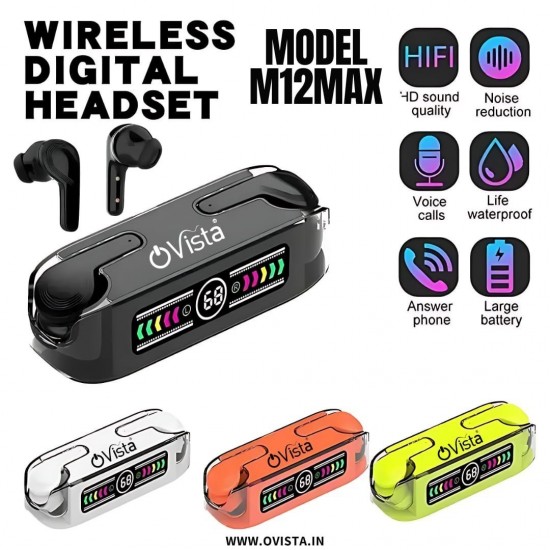 M12 Max TWS Mini Earphones Wireless Earbuds BT TWS Earphones Wireless headsets