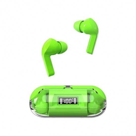 S10 Pro Transparent TWS Earbud, Bluetooth Earbuds with Display, Transparent Design
