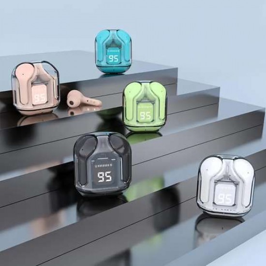 Ultrapods Earbuds Wireless Crystal Transparent Bluetooth with 6 months warranty