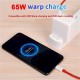 65W Ultra Fast Type-C Charger for ONE-Plus 10R 150W Charger Adapter Imported