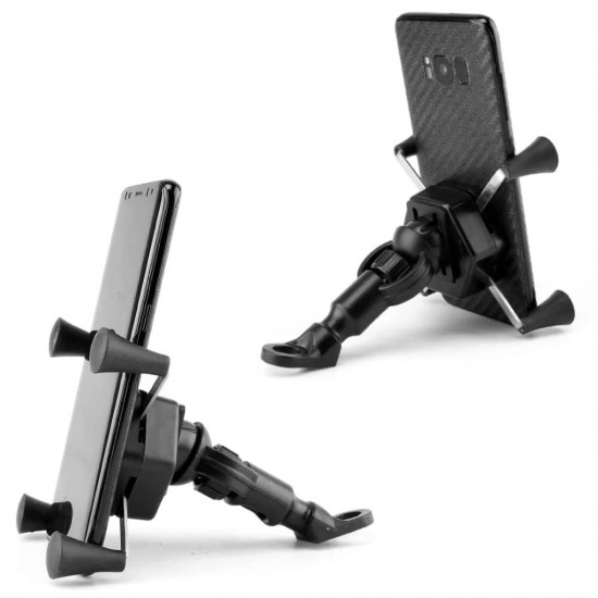 X Grip Handlebar Mount Bike Holder with 360 Degree Rotations Smartphone Holder for Motorcycle/Bike/Bicycle/Handle Mount