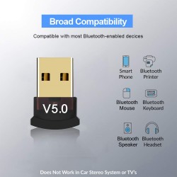 Bluetooth Adapter for PC, USB Bluetooth Adapter 5.0 Bluetooth Dongle Bluetooth Receiver
