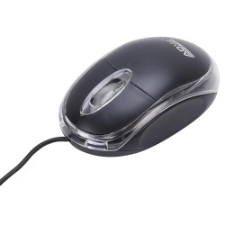ADNet Wired USB Mouse with 3 Handy Buttons, Fast-Moving Scroll Wheel and Optical Sensor Works on Most Surfaces (Black)