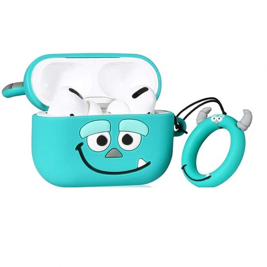 3D Cartoon Design Cute Anime Shockproof Cover Case with Free Keychain Compatible with Apple AIRPODS PRO (NOT for Any Other AIRPODS)