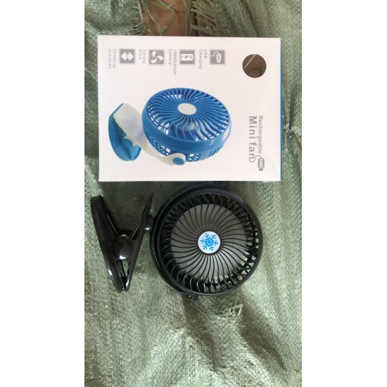 Mini Clip Fan 360 Degree Rotate Speed Fan Function Air Cooling Portable Rechargeable