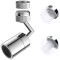 Faucet Extender,720 Degree Universal Splash Filter Faucet, Dual Function Swivel Sink Chrome Faucet Attachment for Face Washing, Eyewash, and Gargle, and Bathroom or Kitchen