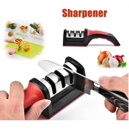 Knife Sharpener Manual 3 Stage Knife Sharpener Tool Advanced Knife Sharpener for Kitchen Knife Sharpener Rod Knife Sharpener Knives Sharpening Tool for Steel Knives