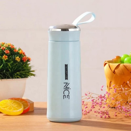 Nice Glass Water Bottle-400ML Hot and Cold Beverage for School, College, Home, Gym Multicolour
