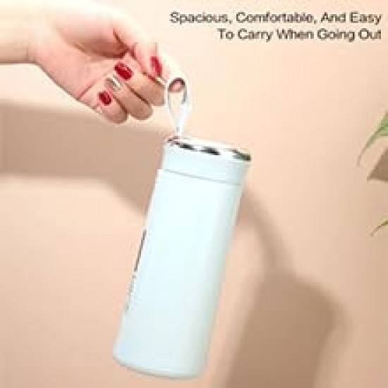 Nice Glass Water Bottle-400ML Hot and Cold Beverage for School, College, Home, Gym Multicolour