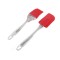 Large Silicone Spatula and Pastry Brush Combo Set for Cake Mixer, Decorating, Cooking, Baking and Glazing, Random Color