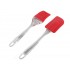 Large Silicone Spatula and Pastry Brush Combo Set for Cake Mixer, Decorating, Cooking, Baking and Glazing, Random Color