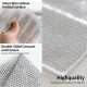 Pack of 6 Multipurpose Wire Dishwashing Rags for Wet and Dry Stainless Steel Scrubber for Utensils Non-Scratch Wire Dishcloth for Washing Dishes Sinks Counters Easy Rinsing Machine Washable