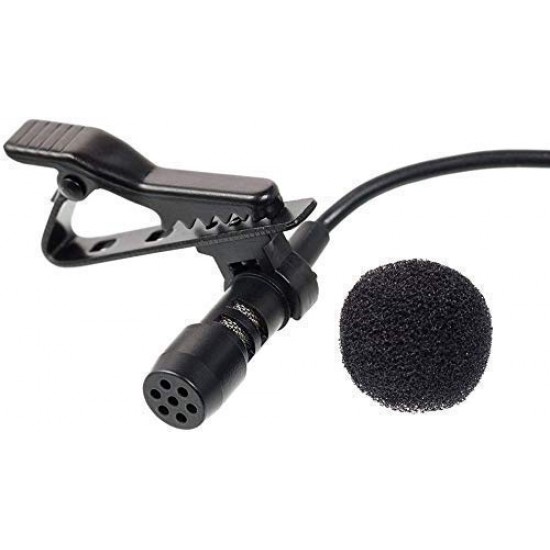 3.5mm Clip Collar Mic for YouTube, Collar Mike for Voice Recording, Lapel Mic Mobile, Pc, Laptop, Android Smartphones, DSLR Camera