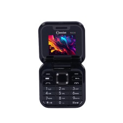 Snexian Rock X Flip Dual Sim Keypad Mobile with 1.8" Display, Flip, Fold, Call & SMS Indicator | Crystal Back Panel |BT Dialer, Voice Changer, Long Lasting Battery, FM, Camera