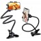 Flexible Mobile Tabletop Stand, Metal Built -for Video, Heavy Duty Foldable Lazy Bracket Clip Mount
