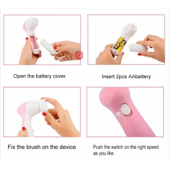 5 in 1 Facial Massage Machine Care & Cleansing, Facial Massager Machine for Face, Facial Machine, Beauty Massager, Facial Massager