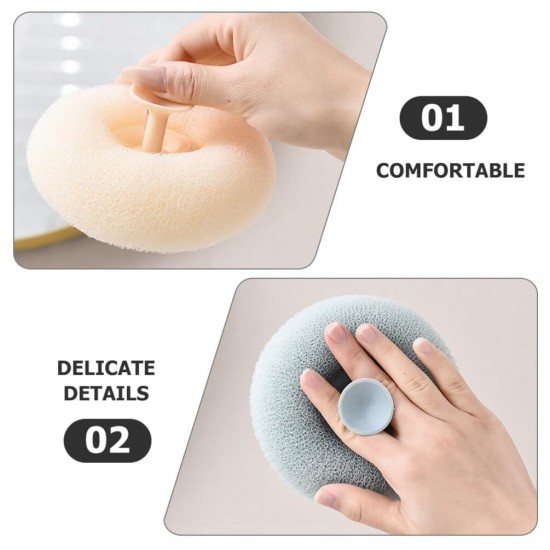 Bath Sponge Cleaning Brush Super Soft Exfoliating Bath Sponge Cleaning Brush, Massage Bath Sponge Ball with Suction Cup for Women Men