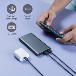 Mi 10000mAH Li-Polymer, Micro-USB and Type C Input Port, Power Bank 3i with 18W Fast Charging
