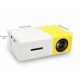 Mini LED Projector with Remote Controller, Support HDMI, AV, SD, USB Interfaces