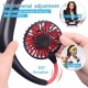 Neck Fan Portable Neckband Fan USB Rechargeable Hand Free Personal Mini Sport Fan with 3 Level Air Flow Aroma fan for Sports Travel Outdoor Office Reading