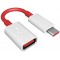 USB 3.0 to Type-C OTG Cable Adapter Compatible with USB to c Type Converter Supporting All laptops, Mobile Smartphone and Other Type c Devices (White & Red)