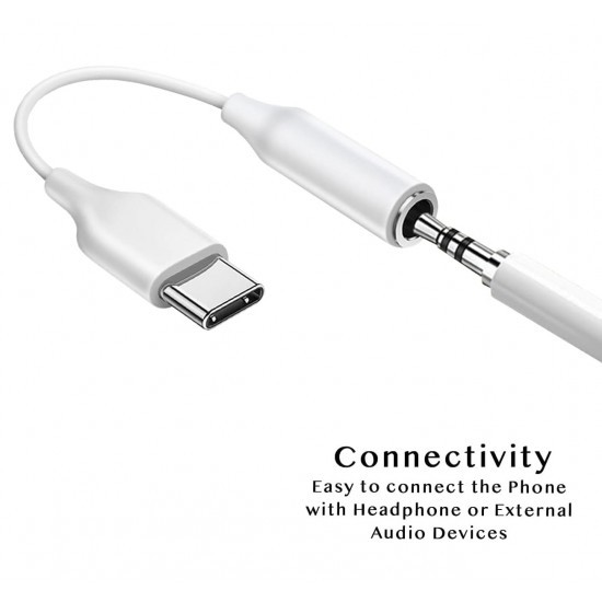 Type C to 3.5 mm Audio Jack Connector, Headphones Jack Converter