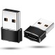 USB Male to Type C Female Adapter for Data Sync & Fast Charging, USB A to Type C Connector Works with Laptops, Chargers, PC