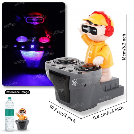 DJ Coco Dancing Musical Toy for Kids Lights and Sound Interactive Robot Boy with Swinging DJ Action Battery Operated Fun and Entertainment for Boys and Girls