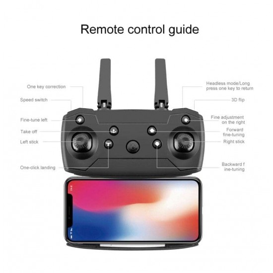 E88 Foldable Remote Control Drone with Dual Camera HD 