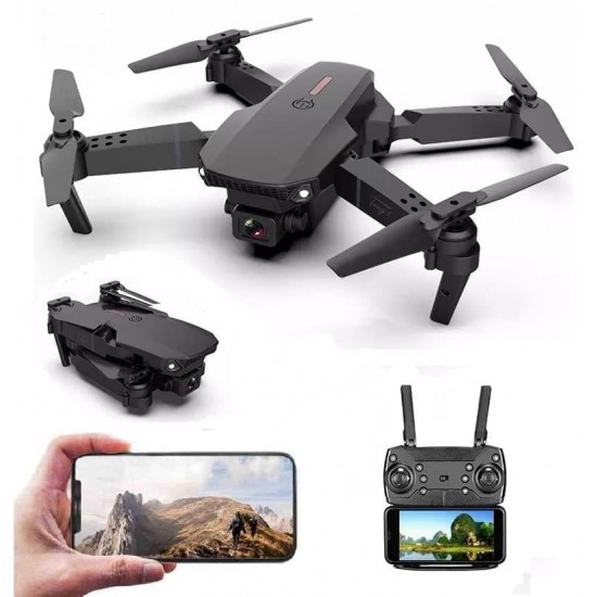 E88 Foldable Remote Control Drone with Dual Camera HD 