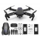 E99 Pro Drone with 4K Camera WiFi FPV 1080P HD Dual Foldable RC Quadcopter Altitude Hold Headless Mode Hight Hold Dual Battery Multicolor