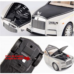 Die Cast Pull Back Sedan Blinking Lights Car Jeep Openable Door Toy for Kids Best Gifts Mini Vehicles Toys for Kids (Rolls Royce)
