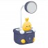 Cute Animal Table Lamp - Rechargeable Desk Lamp with Pen Holder & Sharpener, Study Desk Light for Study Room/Home/Office (Multi Color and Animals)