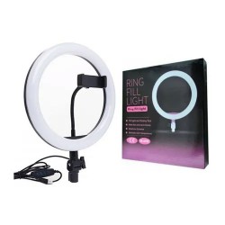 10 inch Portable LED Ring Light with 3 Color Modes Dimmable Lighting | for YouTube | Photo-Shoot | Video Shoot | Live Stream | Makeup & Vlogging | Compatible with iPhone/Android Phones & Cameras