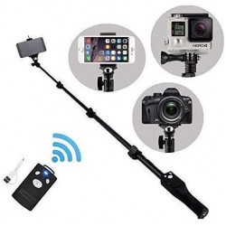 1288 Selfie Monopod Stick Without Aux Cable for DSLR/SLR Action Camera, All Smart Phone