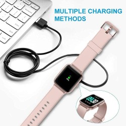 USB all types smartwatch charger cable for Boat Xtend, boat storm, W26 W26+ W26m W55+, Noise ColorFit Pulse, Colorfit Ultra/Ultra 2, All 2 Pin Watch (Cable Only)