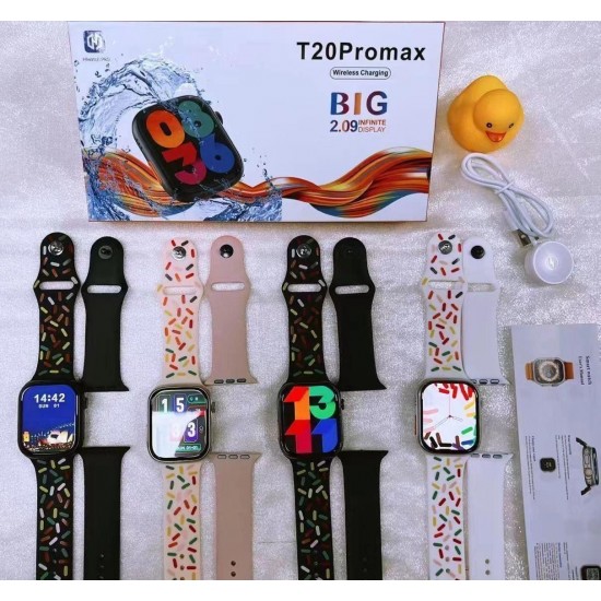 T20 PROMAX Bluetooth Calling Smartwatch Big 2.09” Infinity Display