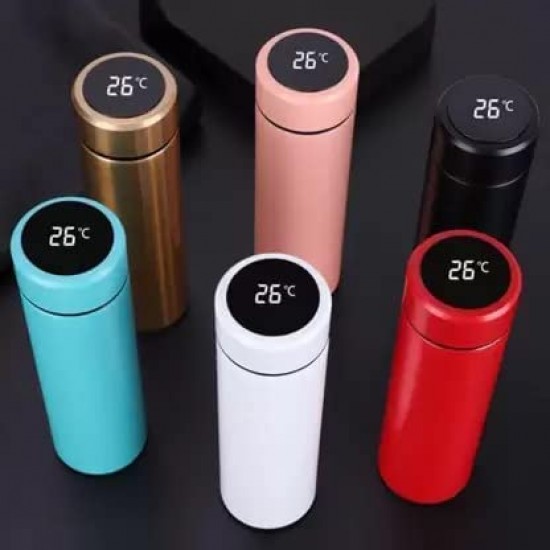 LED Temperature Display Water Bottle Thermos hot and Cold Water Bottle for Office School College Fridge Outdoor