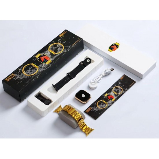 Watch Series 9/ Gold EDITTION/24k Gold/Golden Strap/Smart Watch/Stainless Steel
